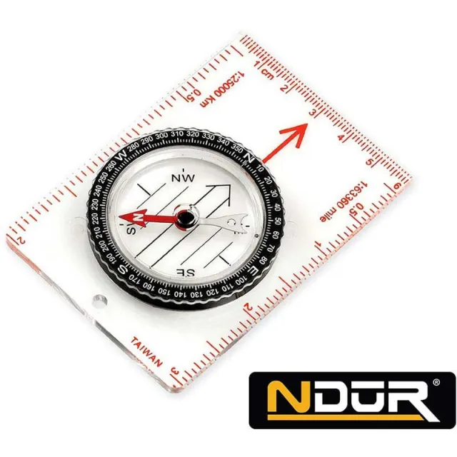 Map Compass BK S Black Navigation Clinometer Liquid-Filled Mirror - Map
