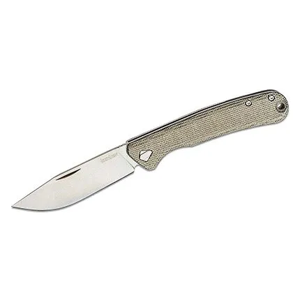 Kershaw 4320 Federalist 3.25" Drop Point CPM154 Canvas Micarta USA - Kershaw