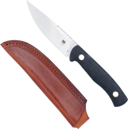 CobraTec CTKMNBLK Koonsman 4" D2 Steel Fixed Blade Knife Black - CobraTec Knives