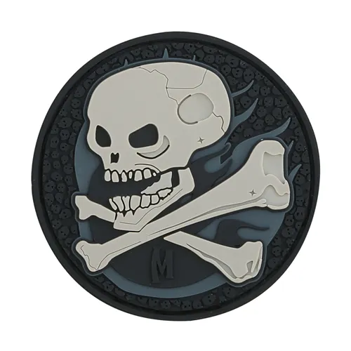 Maxpedition Skull Morale Patch PVC Hook-Back Weatherproof