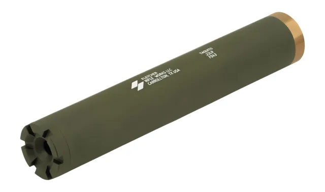 Fletcher Rifle Works TAQUITOODG Taquito 22LR 1" OD Green Stainless Steel/Aluminum 1/2"x28
