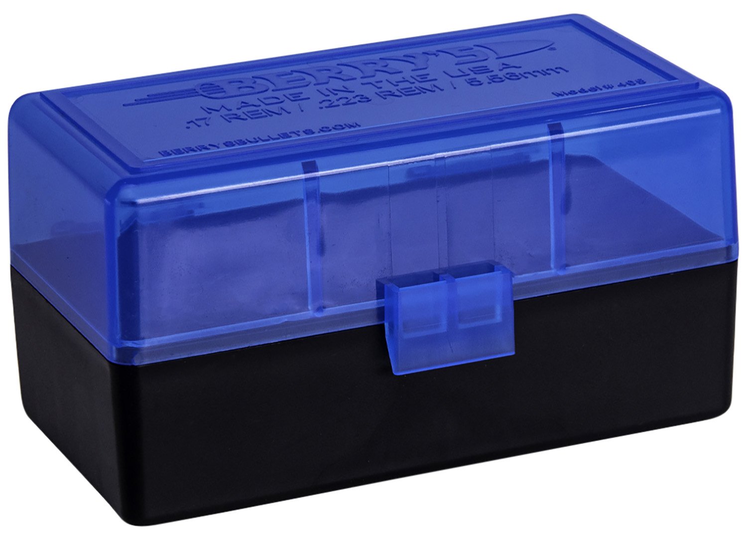 Berry's Ammo Box #405 - .223 Rem./5.56mm 50/rd Blue/Black - Berry's Mfg