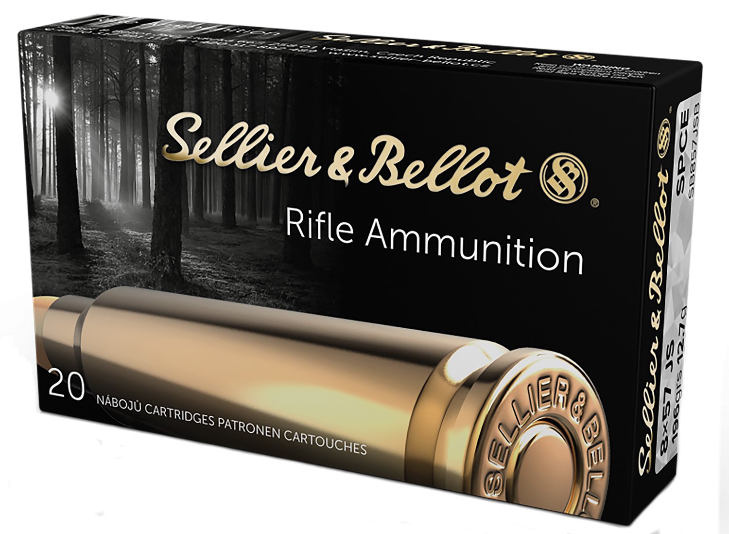 Buy Sellier & Bellot SB857JSB 8x57JS 196gr Soft Point Ammo 20 Rounds online
