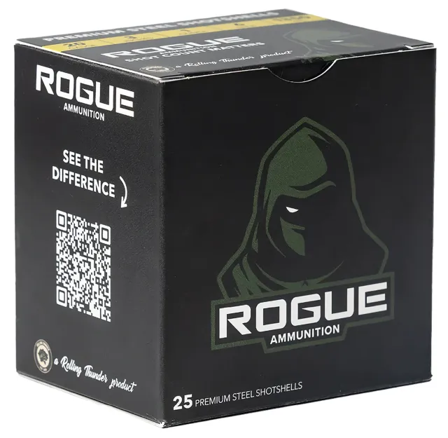 Rogue Ammunition RA-20-1-6S 20Gauge 3" 1oz 6Shot 25 Per Box/10 Case - ROGUE - 20 Gauge