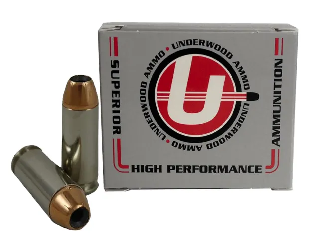 Buy Underwood 231 10mm Auto 135gr JHP Nickel-Plated Brass 20rd online