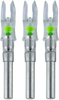 Nockturnal NT205 Lighted Nocks S-Series Green 3-Pack - Nockturnal