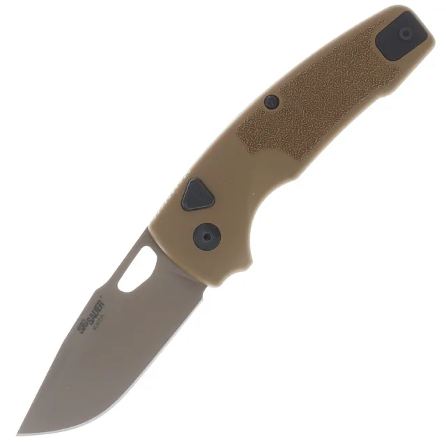 Hogue Sig K365A M17 2.75 In Coyote PVD Clip Point Automatic Folder - HOGUE