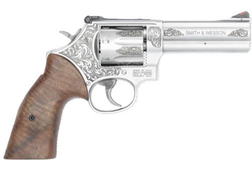 Smith Wesson 686PLUS 357 7Rd 4.13in Engraved Stainless - SMITH & WESSON - .357 Mag
