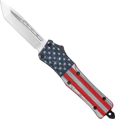 Buy CobraTec LUSACTK1LTNS Large CTK1 OTF Knife American Flag 3" Tanto Blade online