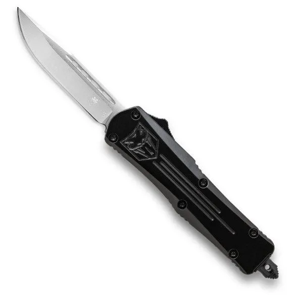 CobraTec MBFS-3DNS FS-3 Medium OTF Knife 3" D2 Steel Drop Blade Black