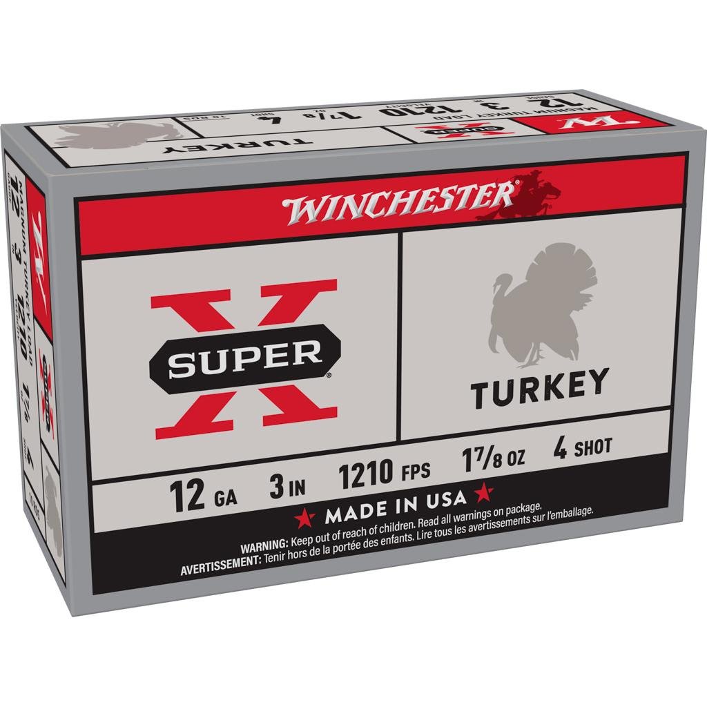 Winchester X123MT4 Super X 12 Gauge 3 in 1 7/8 oz 1210 fps #4 Shot - Winchester - 12 Gauge