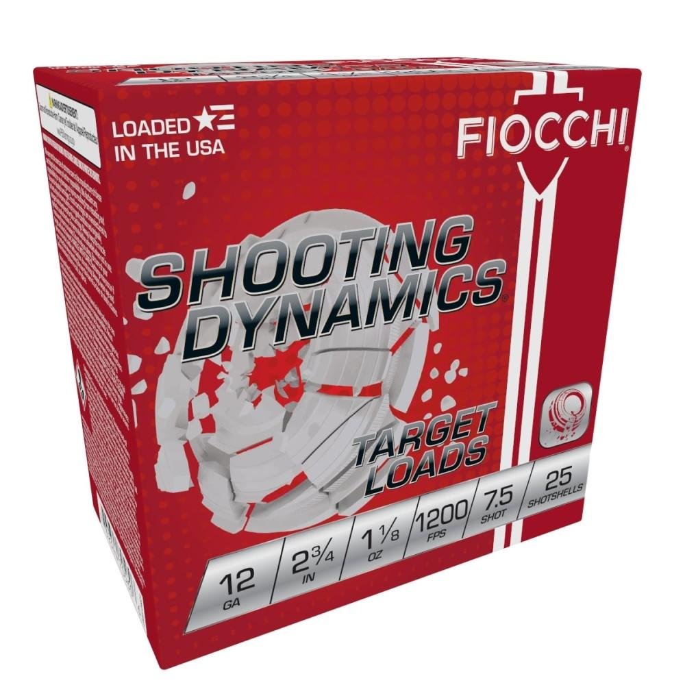 Buy Fiocchi Shooting Dynamics Shotshells 12ga 2-3/4 in 1-1/8 oz #7.5 1200 fps 25/ct online