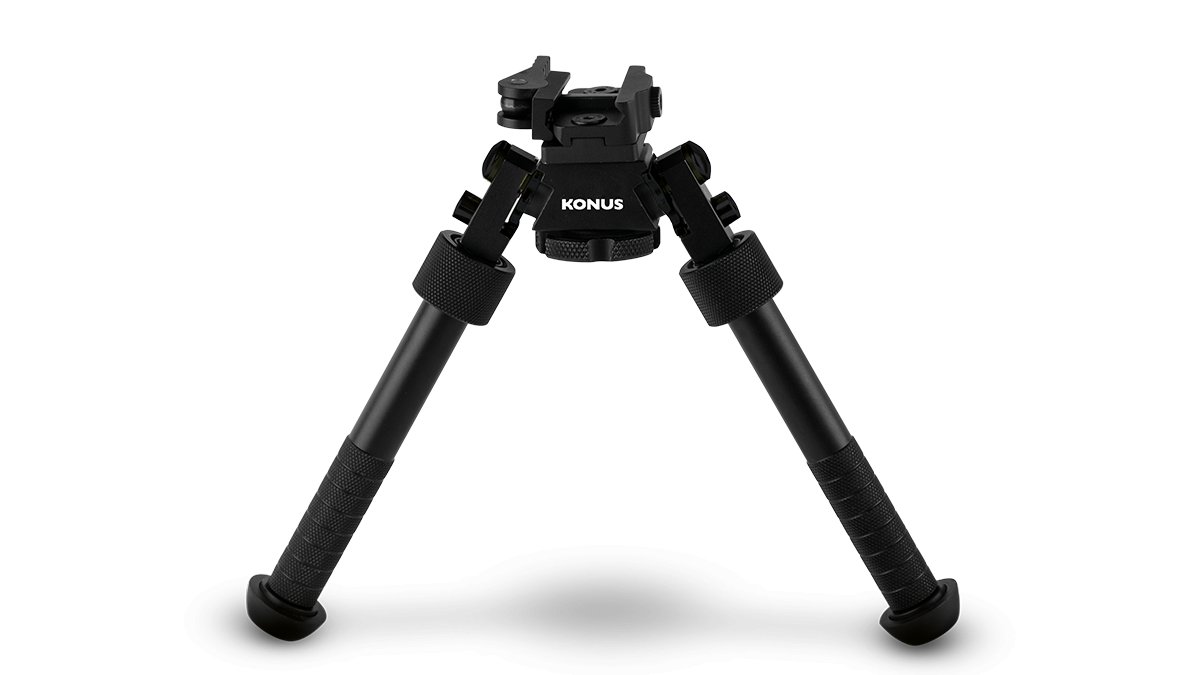 Konus 1949 Bipod 4.75-9" Foldable Legs, Rubber Feet, Picatinny Mount