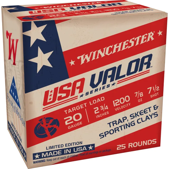 Winchester AMMO USA Valor 20Ga 2.75" 7/8oz #7.5 25rd Shotshells (USAV207)