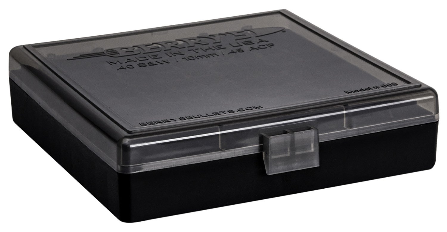 Berry's Ammo Box #008 - .40 S&W/.45 cal 100/rd Smoke/Black - Berry's Mfg