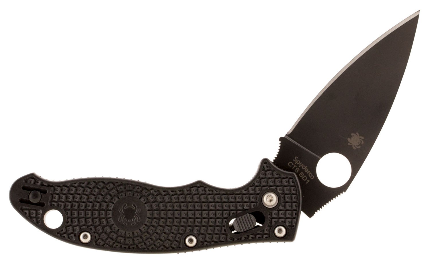 Spyderco Manix 2 Black Lightweight 3.37 In C101PBBK2 - Spyderco