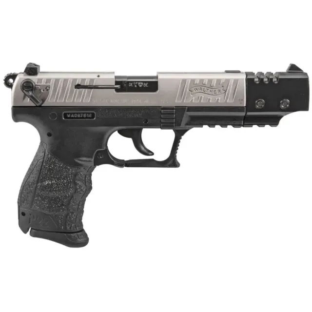Walther P22 5120337 Nickel 22LR 5" 10-Round CA Compliant Handgun - Walther - 22 LONG RIFLE for sale at Bang-Bang Tactical