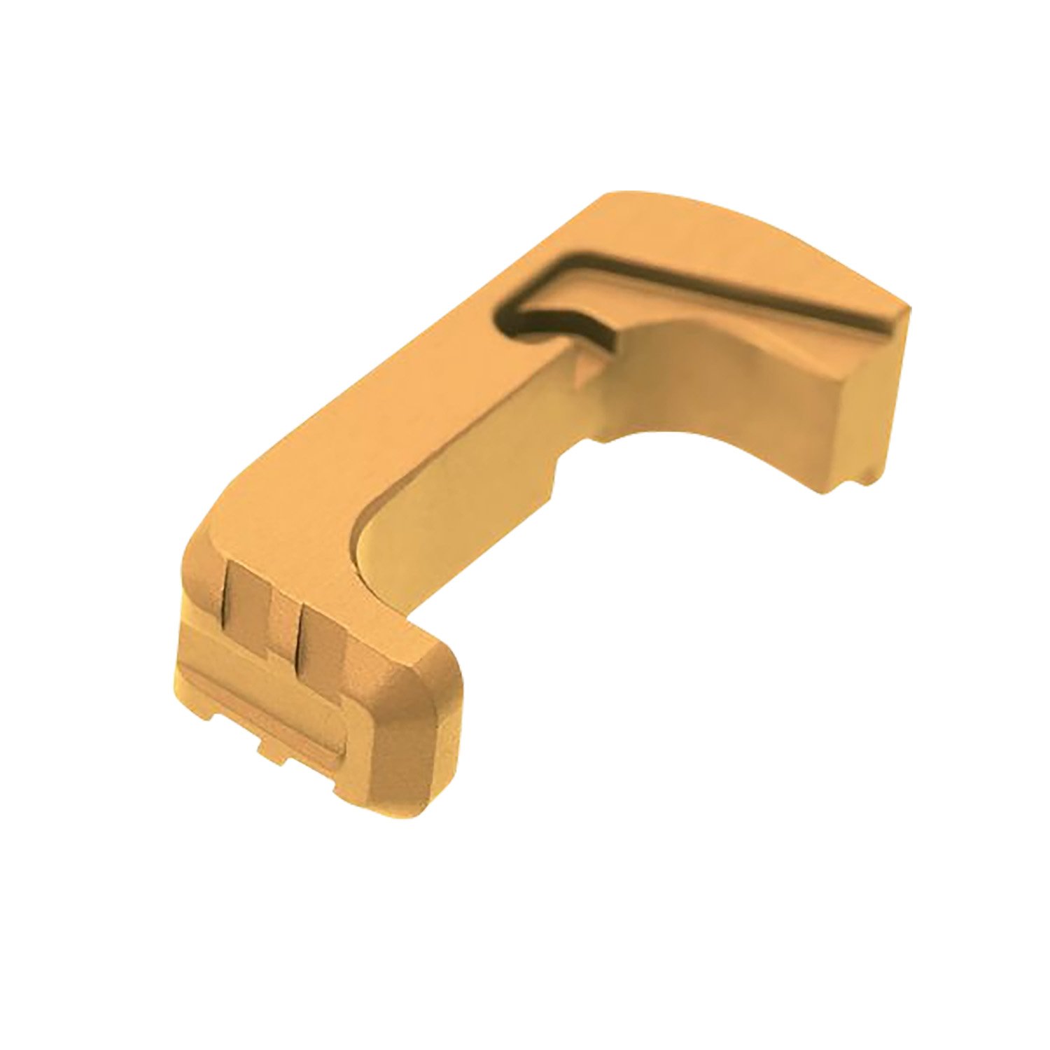Tyrant CNC Extended Mag Release Glock 43X/48 Gold Aluminum TD43X48EGLD - Tyrant CNC - 9mm Luger (9x19 Parabellum)
