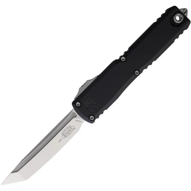 Microtech 1123-10 Ultratech Gen III ZBP 3.55 In Tanto Stonewash Black - MICROTECH for sale at Iron and Lace