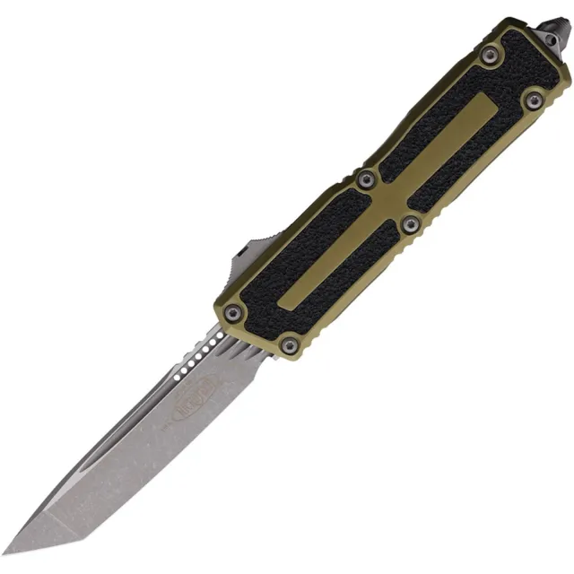 Microtech Scarab II G3 3.97 In Apocalyptic OD Green Aluminum Handle - MICROTECH for sale at Iron and Lace