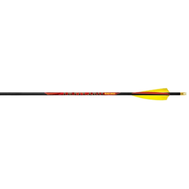 Black Eagle 321 Outlaw Arrows 500 Spine 3" Feathers 6 Pack - Black Eagle