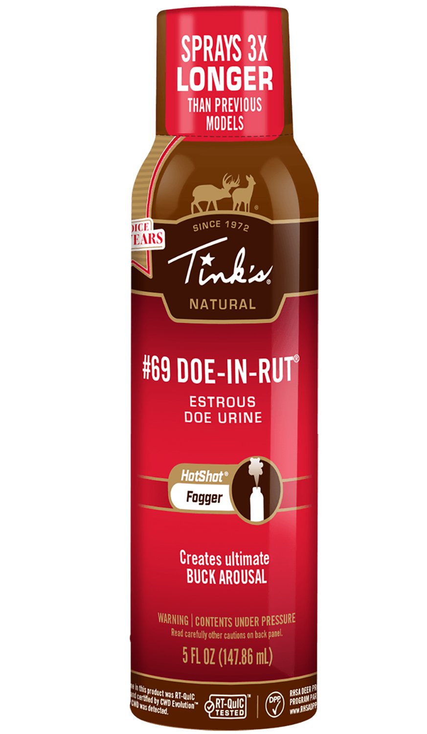 Tink's W5500 Doe-In-Rut Scent Fogger 5 oz Can Long-Range Attractant - TINK'S SCENTS