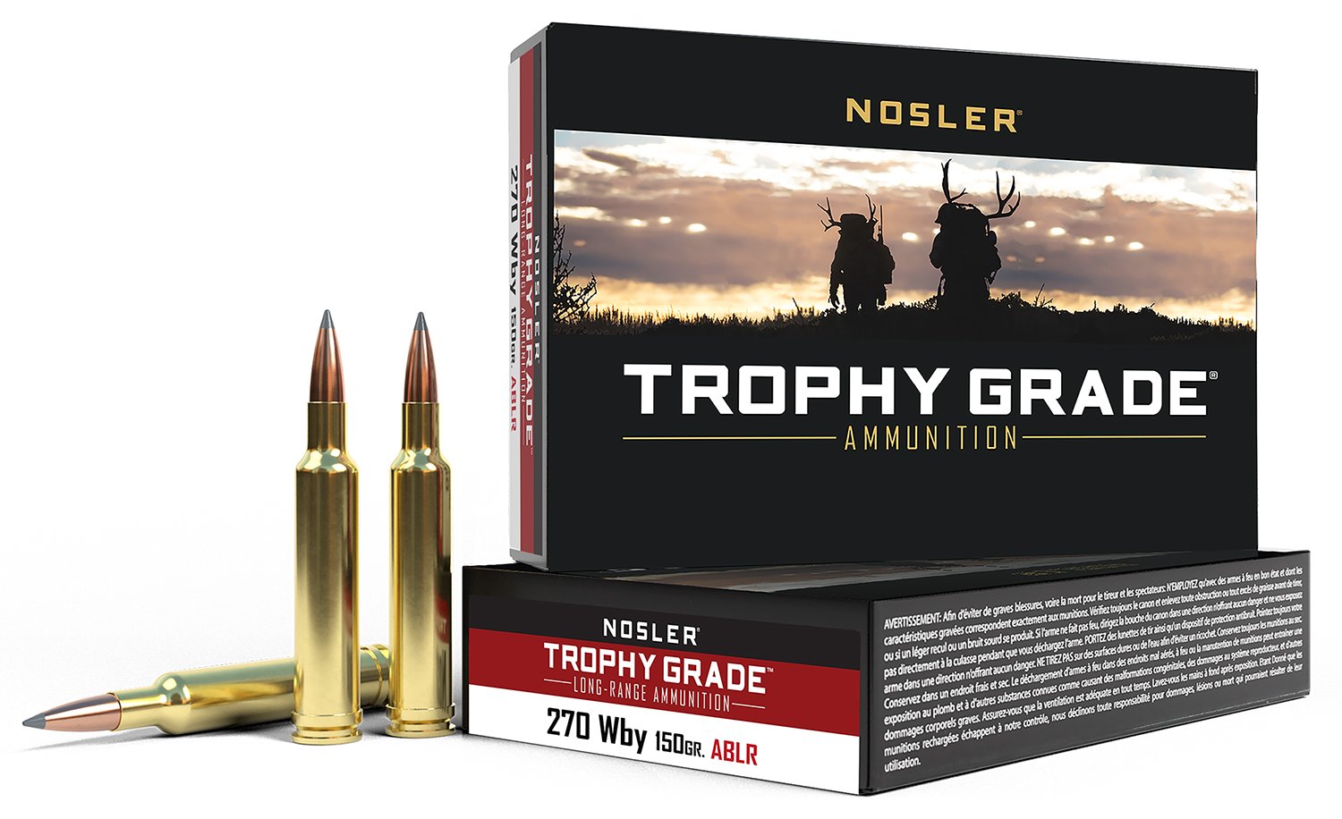 Nosler 60150 Trophy Grade 270 Wthby Mag 150 Grain AccuBond 20 Rounds - Nosler - 270 Wthby Mag