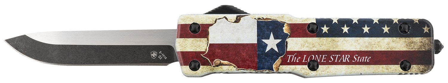 Buy Templar SZTX321 3" OTF D2 Blade Knife Red/White/Blue Handle online