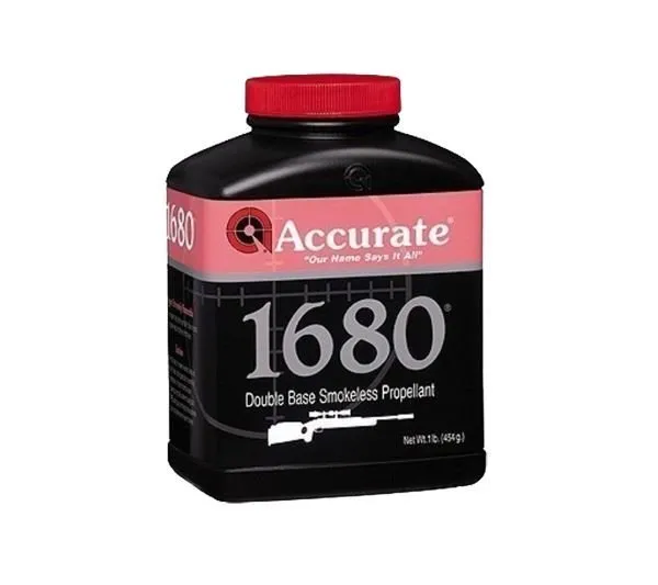 Accurate A16801 Smokeless Rifle Powder 1 lb 1680 Fast-Burning Spherical - Accurate Powder Company - 1 LB