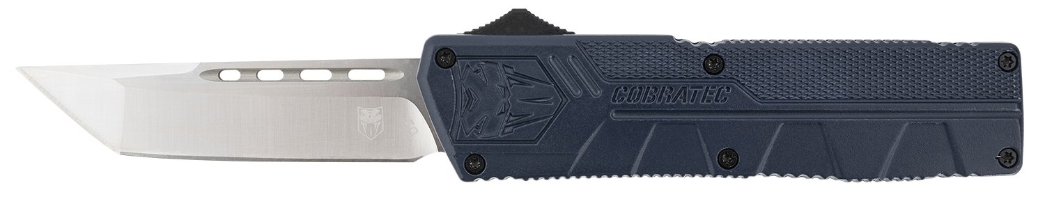 CobraTec NYCTLWTNS Lightweight OTF 3.25 In Tanto D2 NYPD Blue - CobraTec Knives