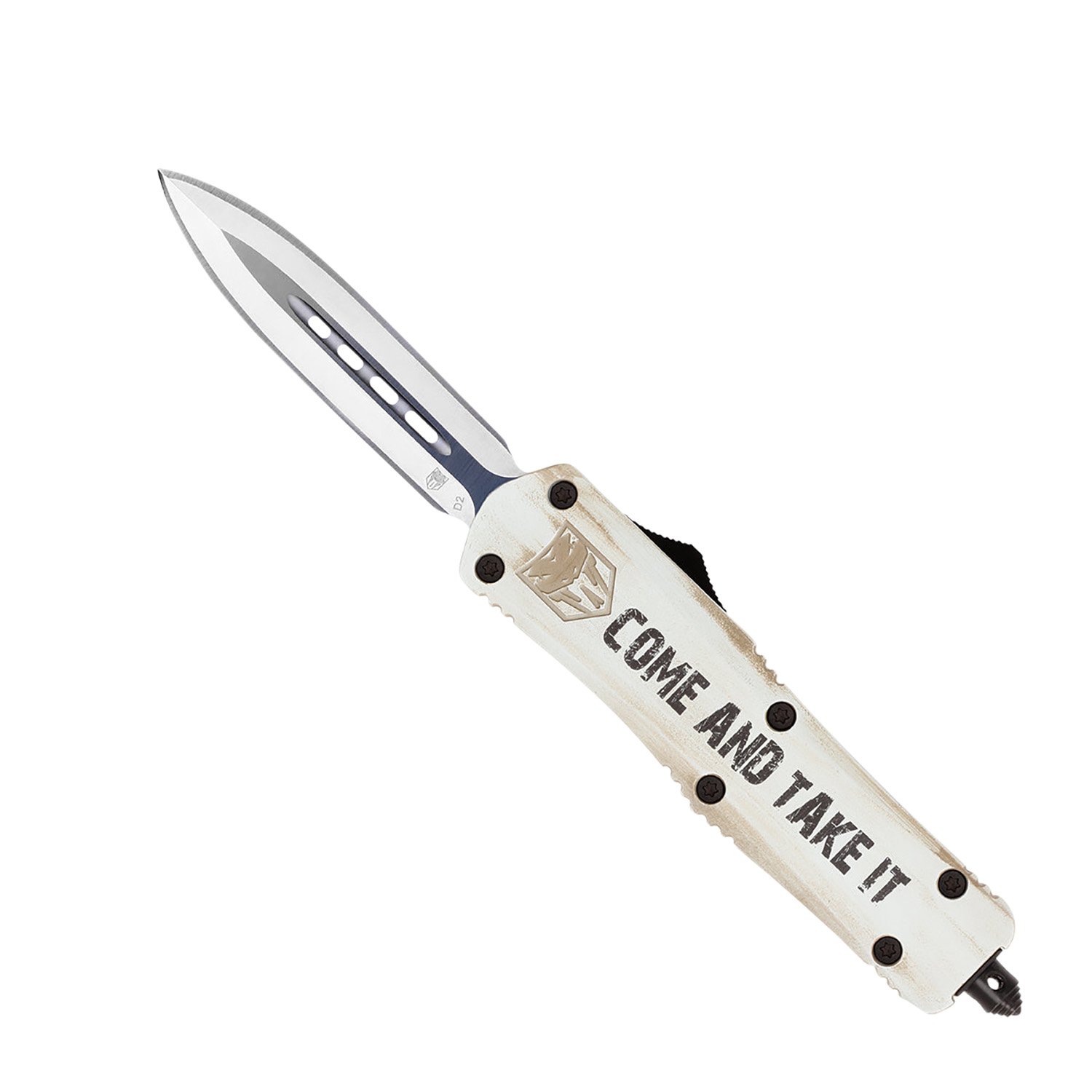 CobraTec MCATIFS3DAGNS FS-3 3" D2 Steel OTF Dagger White Handle - CobraTec Knives