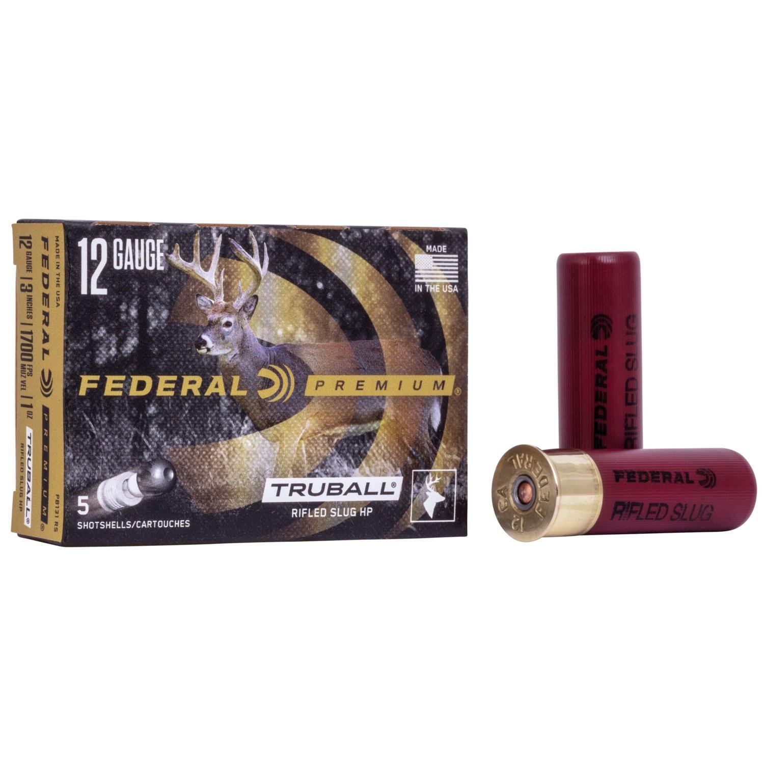 Buy Federal Vital Shok TruBall Rifled Slug 12 ga 3 3/4 oz Slug 1700 fps 5/Box online