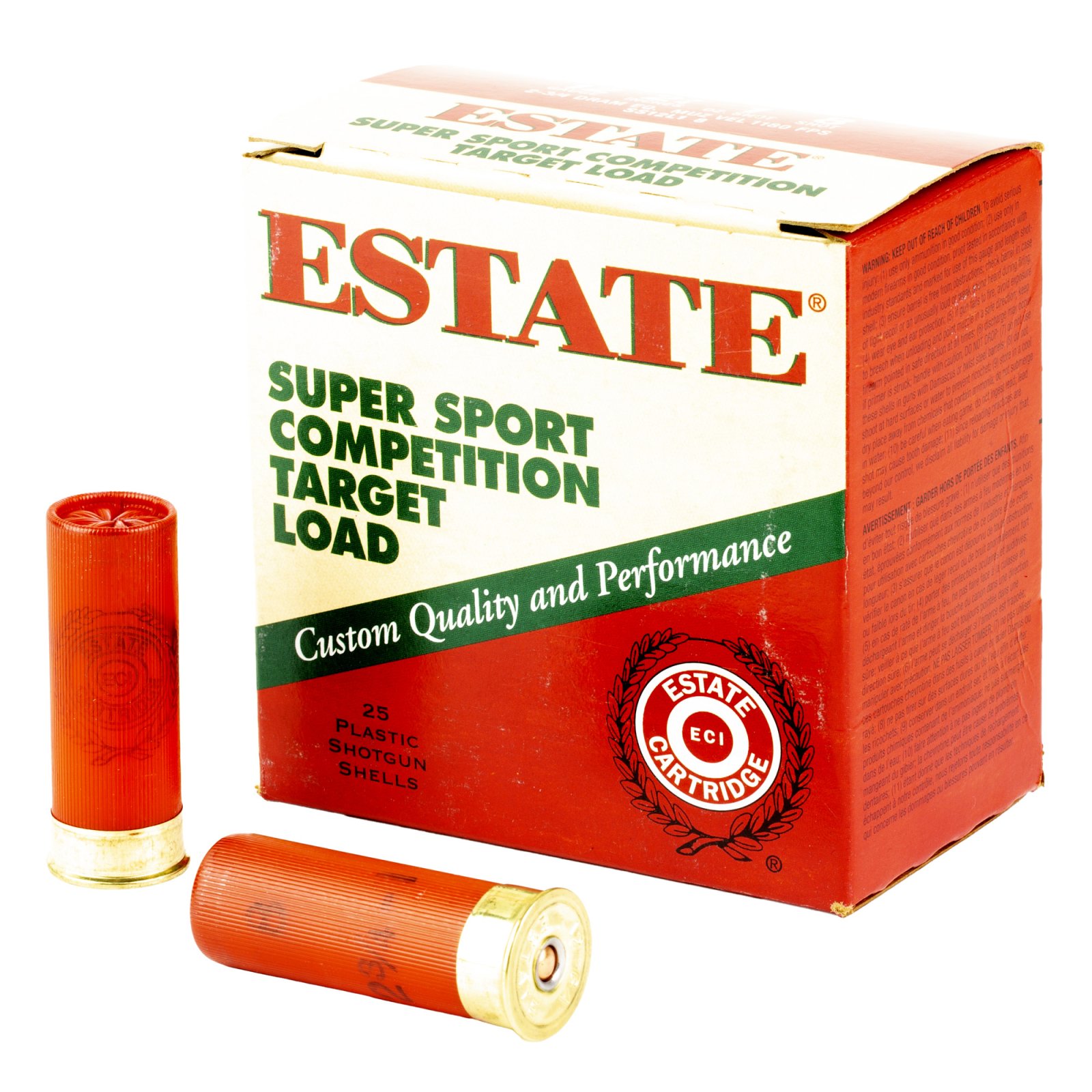 Buy Estate Cartridge Super Sport 12 ga 2 3/4 1 oz #8 1180 fps - 25/box online
