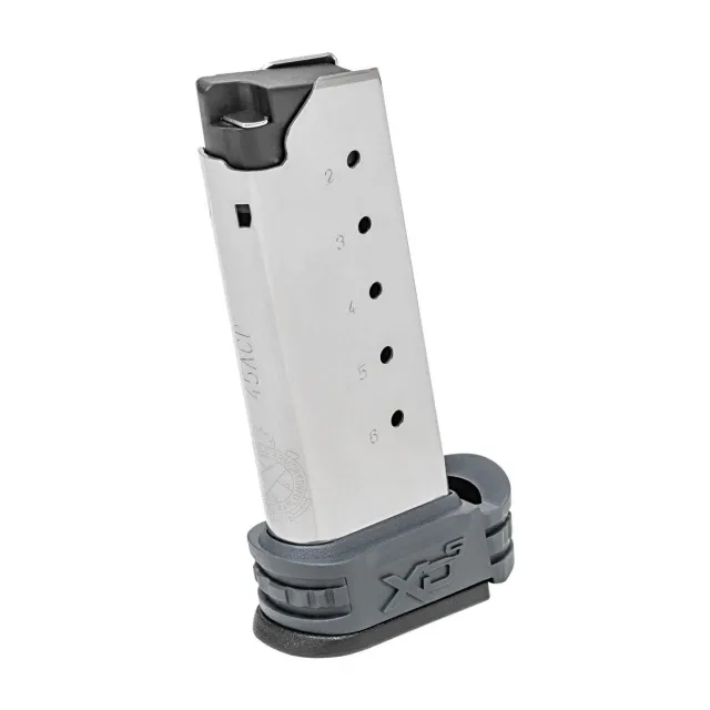 Buy Springfield Armory XDS5006Y XD-S 6rd 45 ACP Stainless Steel Gray Magazine online