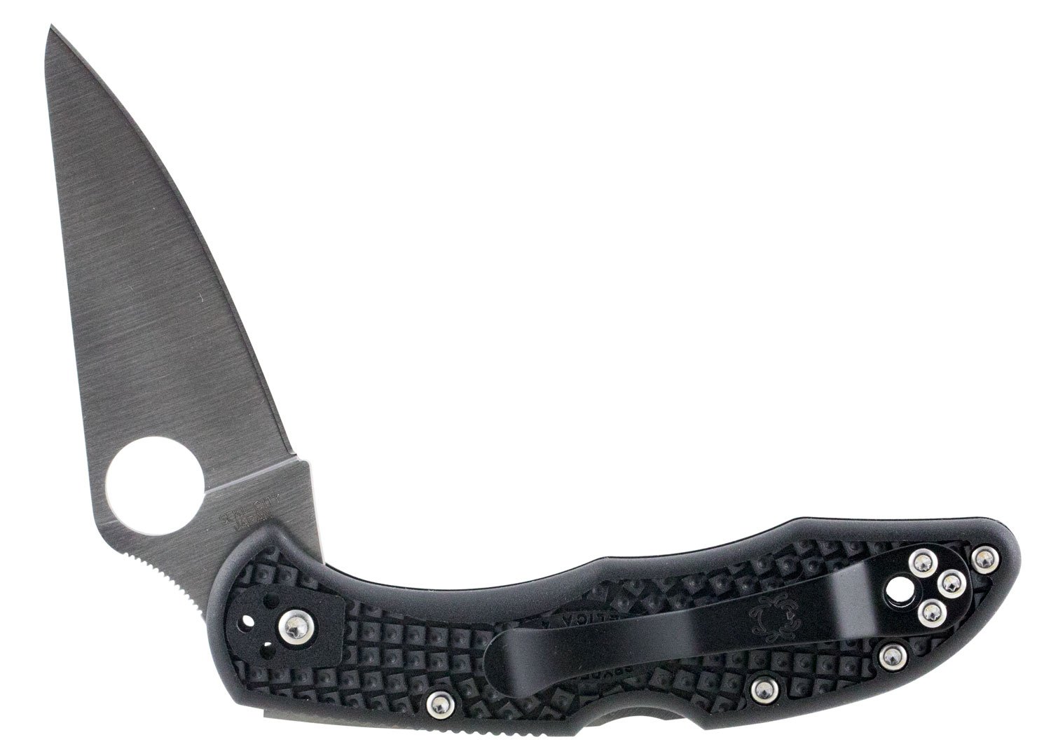 Spyderco Delica C11FPBK 260 Black Flat Ground 2.88 In - Spyderco