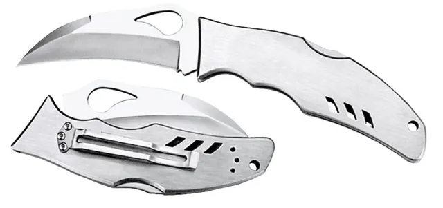 Spyderco BY07P Byrd Crossbill 3.5" Hawkbill 8Cr13MoV SS Folding Knife - Spyderco for sale at Iron and Lace