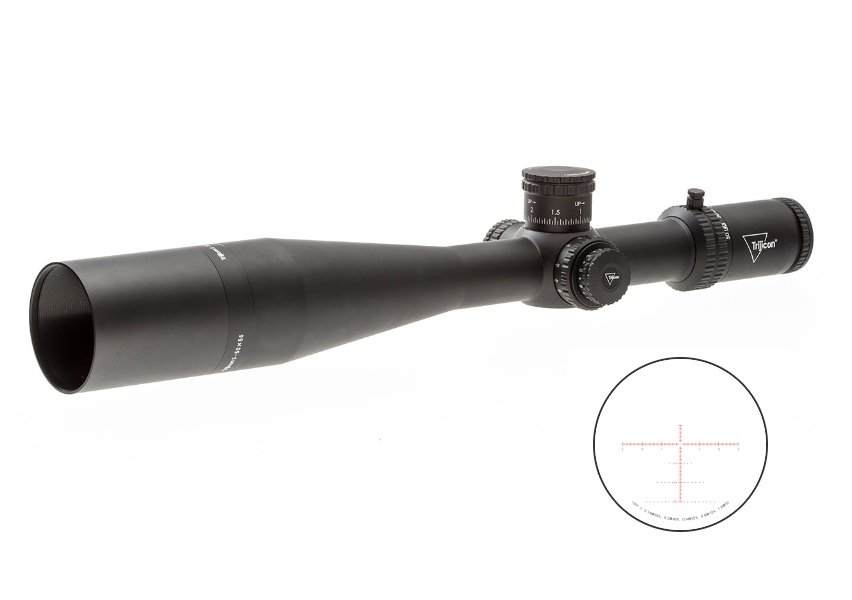 Trijicon Tenmile 5-50x56mm Illuminated MRAD Dot Riflescope - Extreme Long-Range Precision, Dual Red/Green Reticles, Second Focal Plane - Trijicon - 56MM