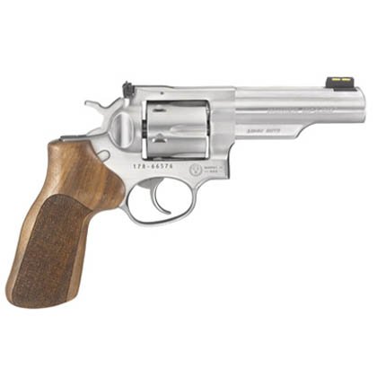 Ruger GP100 Match Champion 10mm Auto Revolver 4.20" Barrel Stainless Steel Hogue Grip - Ruger - 10mm