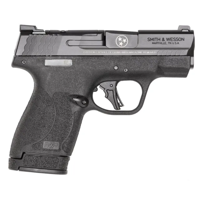 USED S&W M&P 9 Shield Plus OR TN Logo Handgun 9mm Luger 13rd Magazine 3.1 Barrel Night Sights No Safety