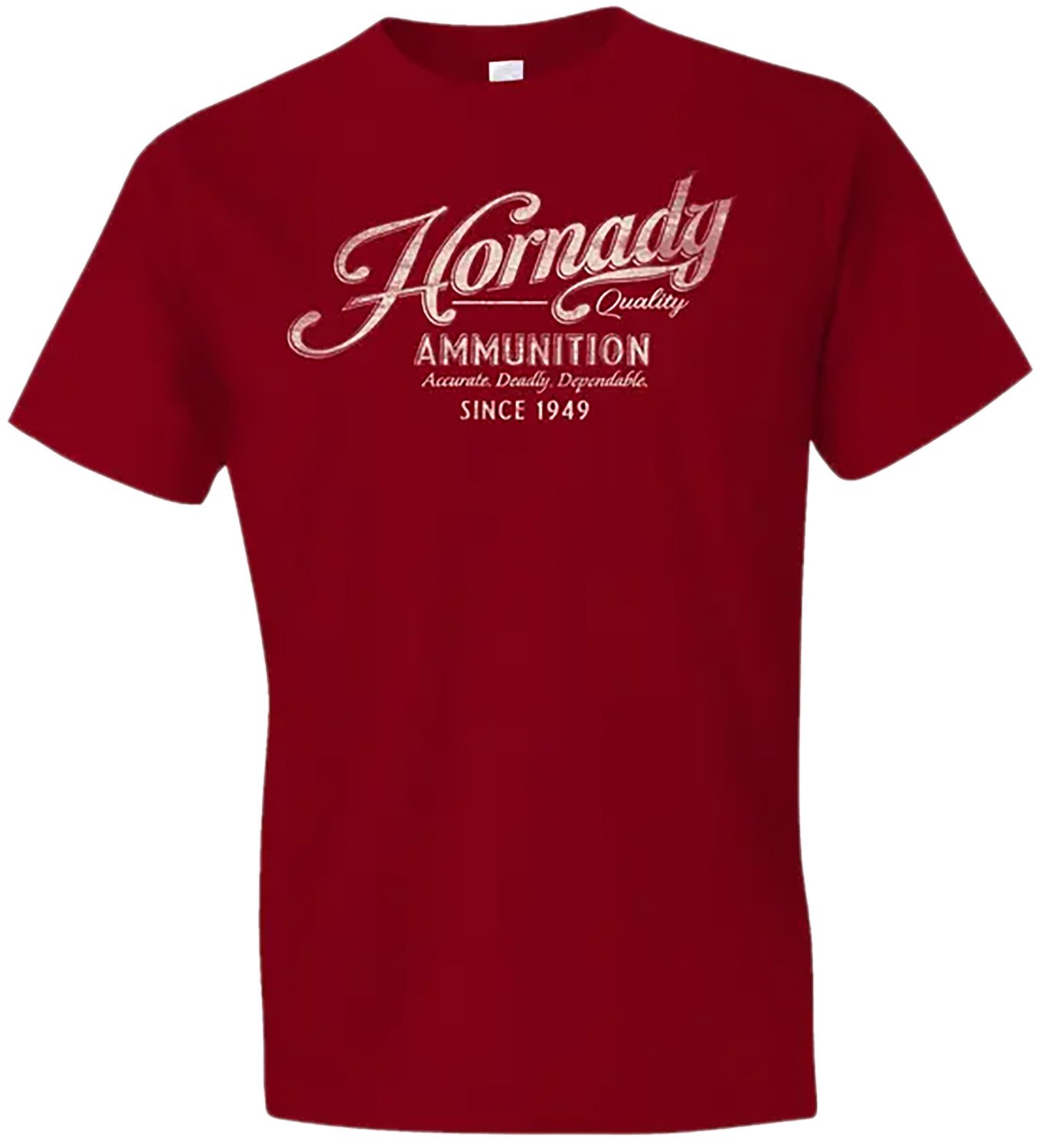 Buy Hornady 31872 Vintage Script Red Cotton Semi-Fitted Medium Shirt online