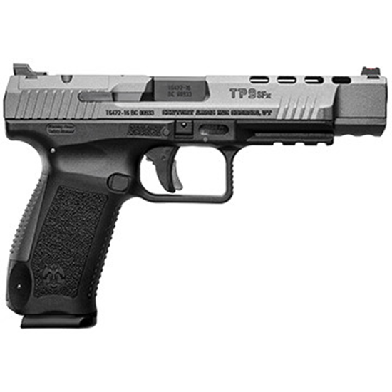 Canik TP9SFx 9mm Pistol 5.2" Barrel Fiber Optic Sights Tungsten - Century Arms - 9mm