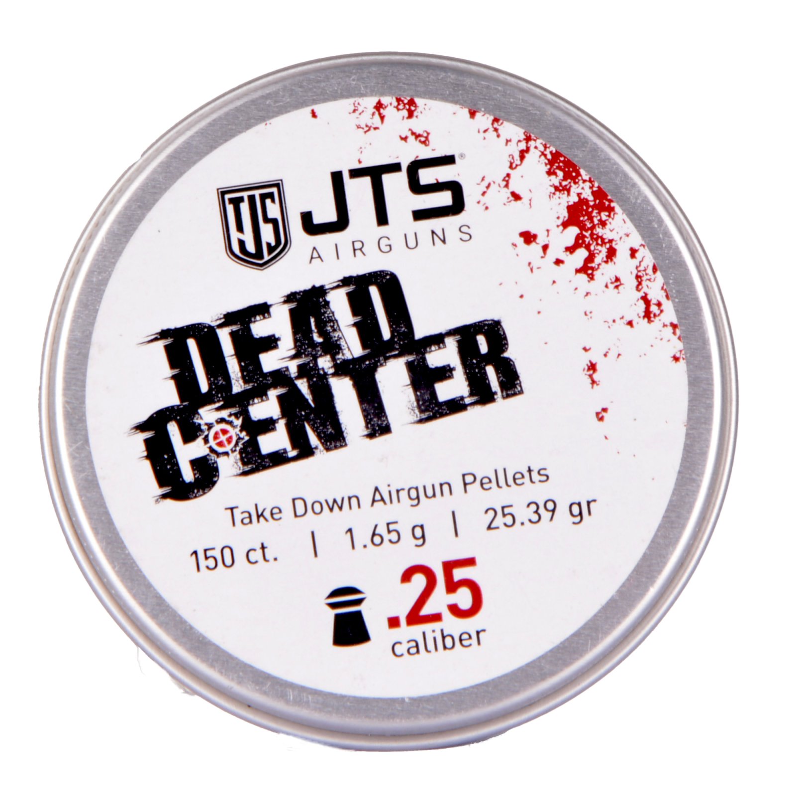 JTS Group Dead Center .25 Caliber 25.39 Grain Domed Pellets 150 Count - JTS - 25 CALIBER