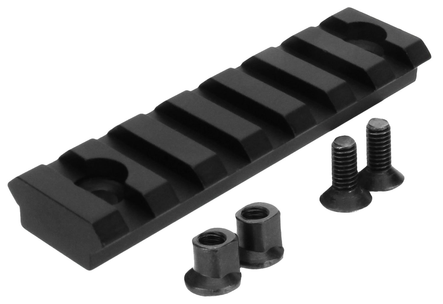 TacFire MAR102 3 In KeyMod/Picatinny Rail 7 Slots Black - TacFire - KEYMOD PICATINNY RAIL 3 INCH 7 SLOTS