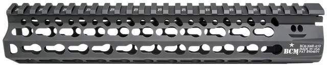 BCM KMRA10556BK 10 In KeyMod Aluminum Handguard Black Anodized - BCM