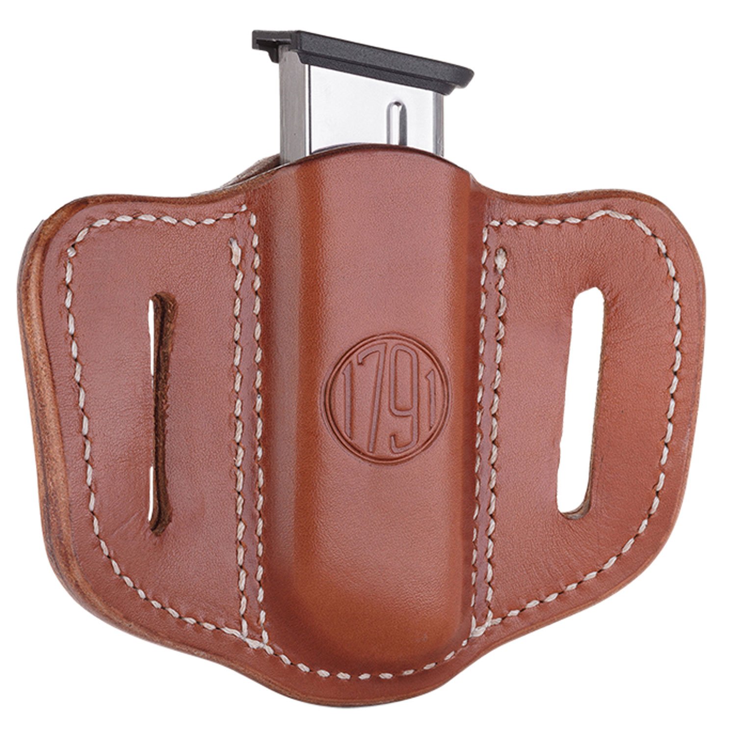 1791 Gunleather MAG11CBRA Brown Leather Single Mag Holster - 1791 Gunleather