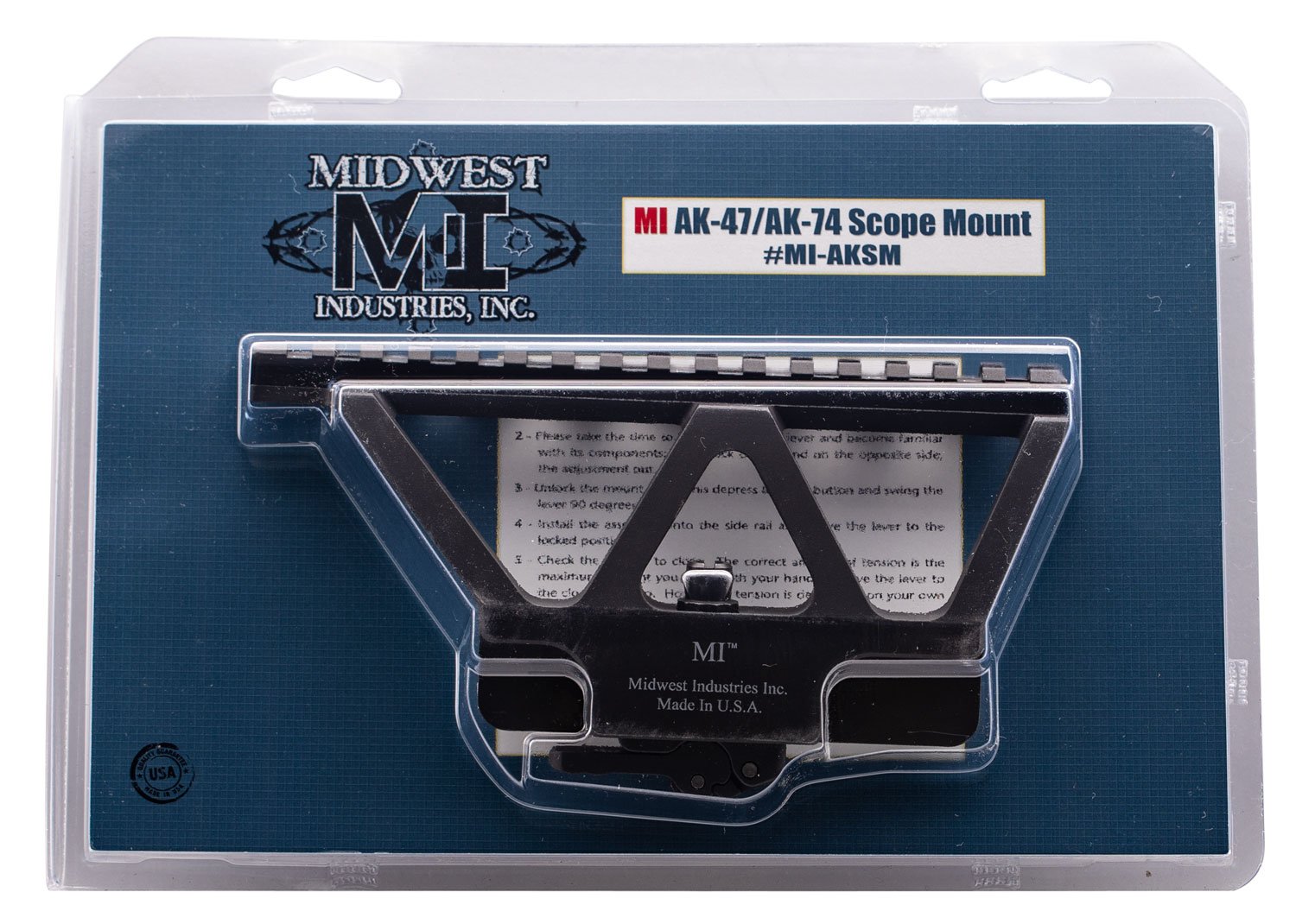 Midwest Industries AK Railed Scope Mount 6.75in. Black - Midwest Industries