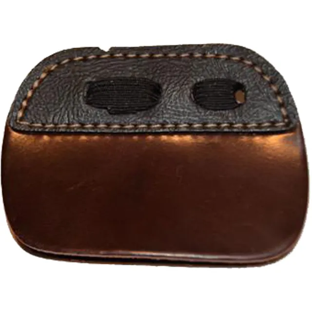 Bateman Stayput 3 Finger Under Cordovan Tab Large Suede Back RH | Shell Cordovan Face | Archery Tab - Bateman