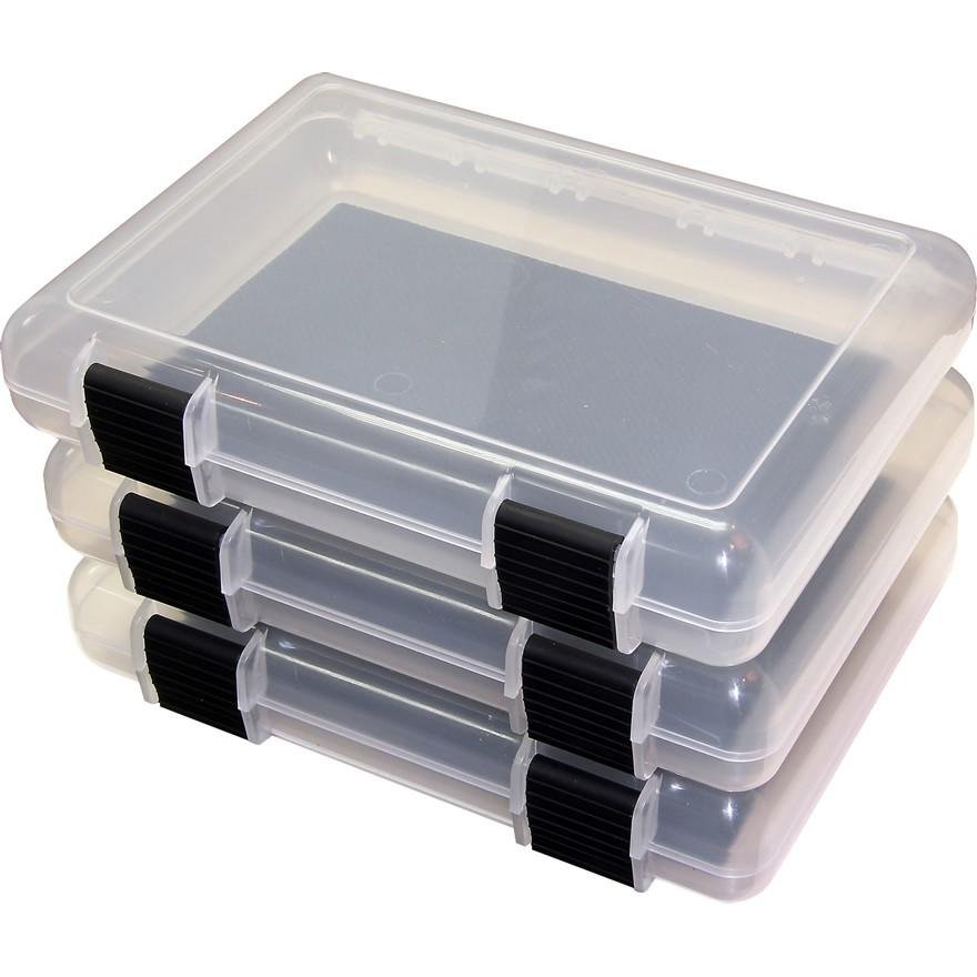 Buy MTM Case-Gard In-Safe Storage Cases 9"x7"x1.8" Clear 3 Pack online