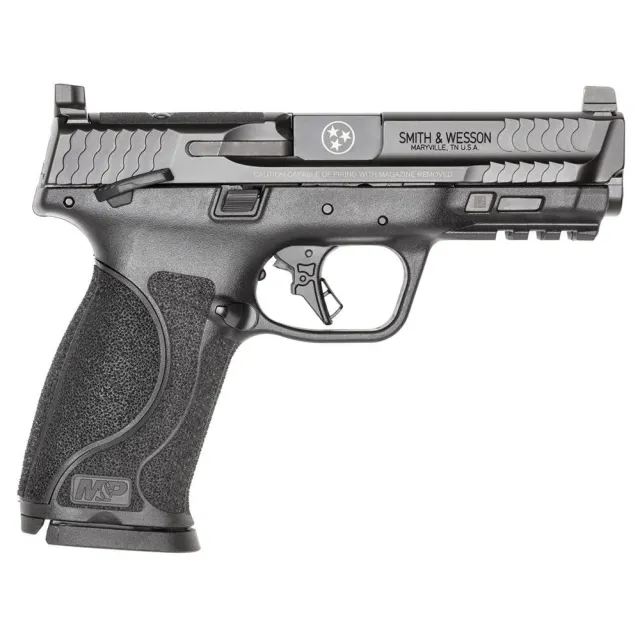 USED Smith & Wesson M&P 9 M2.0 OR TN Logo Handgun 9mm Luger 17rd Magazine 4.25 Barrel Thumb Safety Black