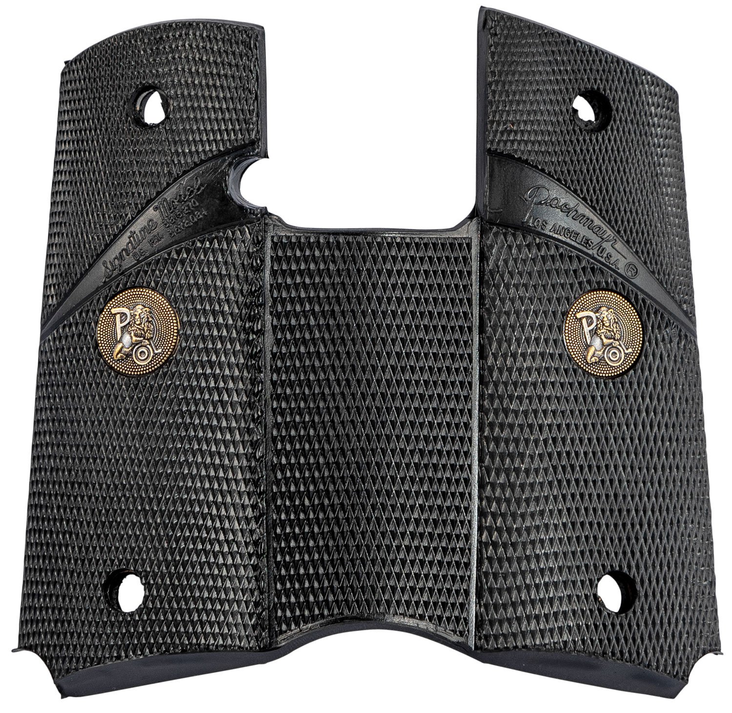 Pachmayr Signature Grip Colt 1911 Officer Compact Black Rubber - Pachmayr